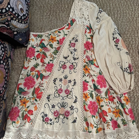 FARM Rio Floral One-Shoulder Mini Dress - Picture 3 of 12